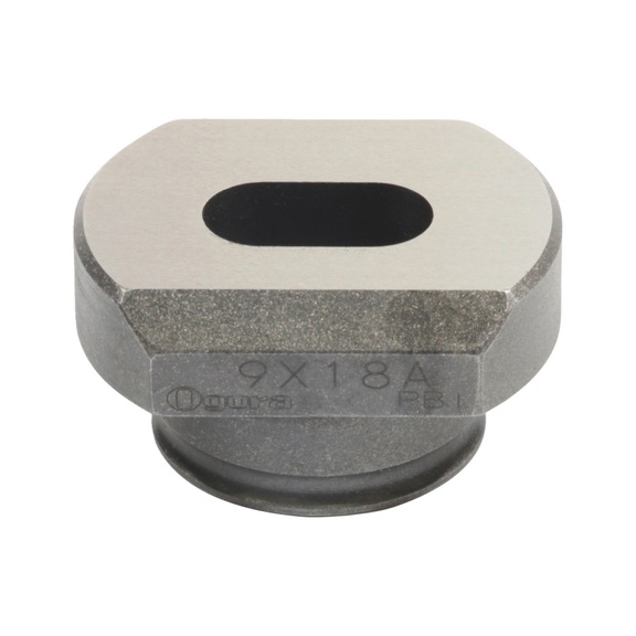 MAKITA Die, long hole A9x18, aluminium, 2-3.2 mm SC00000253 - Oblong die