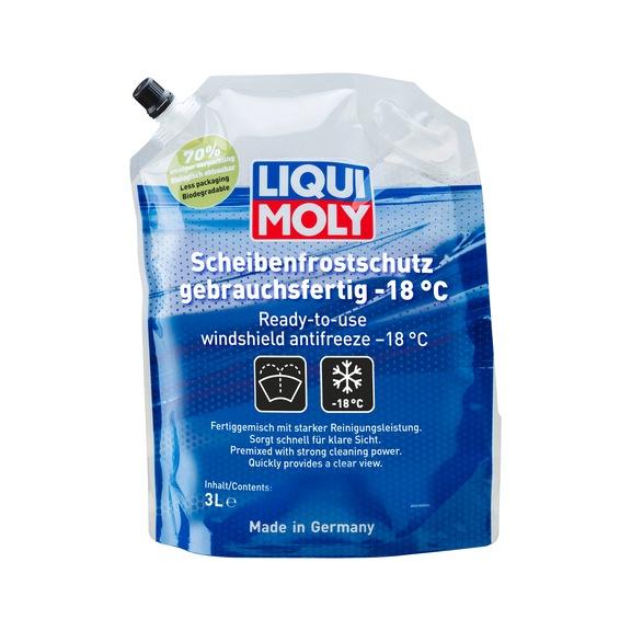 LIQUI MOLY Scheibenfrostschutz gebrauchsfertig -18 Grad Kunststoffbeutel 3 l - Scheibenfrostschutz gebrauchsfertig -18 &deg;C