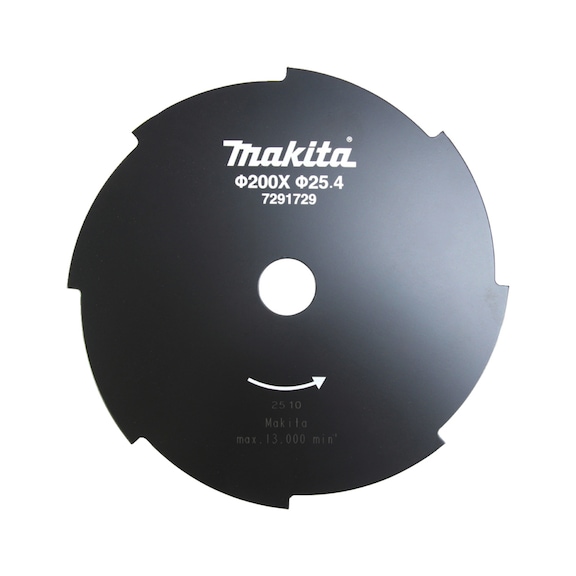 MAKITA 8-tooth impact blade, swivel blade, steel, diameter 200 mm, bore 25.4 mm 1916D4-8 - Knives and blades