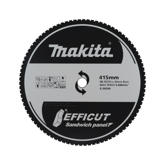 MAKITA EFFICUT circular saw blade, diameter 415 mm, 90 teeth, 2.6 mm kerf, E-30209 - EFFICUT Saw blades
