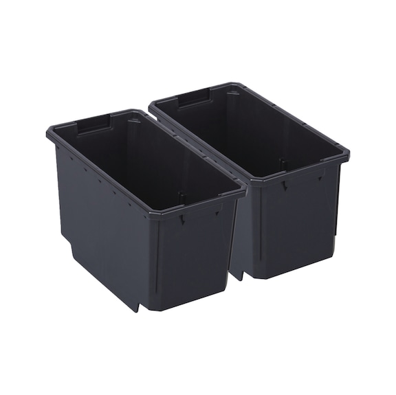 MAKITA Beh&auml;lter-Set mittel tief 2 St&uuml;ck 19,8 cm lang 10,5 cm breit 11 cm hoch T-92156 - Zubeh&ouml;r f&uuml;r MAKPAC