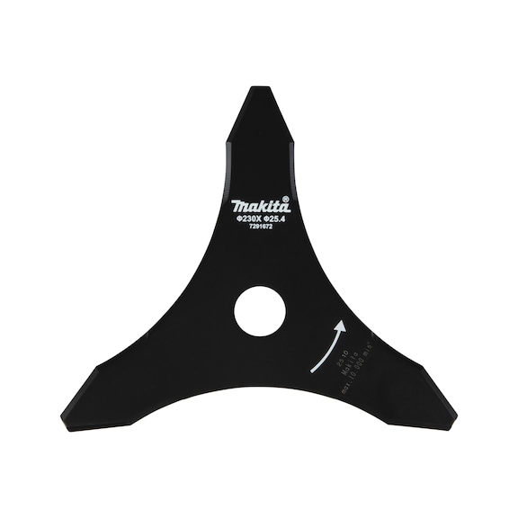 MAKITA 3-tooth impact blade, steel, diameter 230 mm, bore 25.4 mm 1916C9-1 - Knives and blades