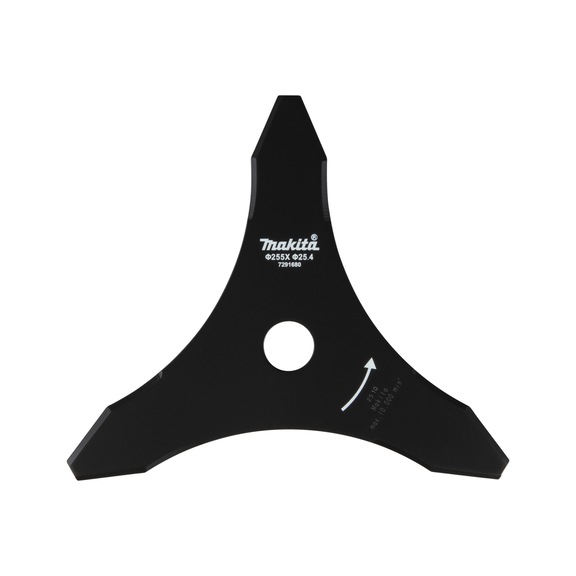 MAKITA 3-tooth impact blade, steel, diameter 257 mm, bore 25.4 mm 1916D0-6 - Knives and blades