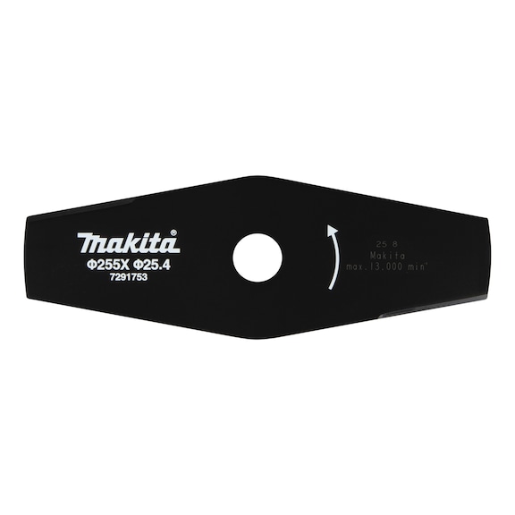 MAKITA 2-tooth impact blade 255 x 25.4 mm, double-edged steel, 255 mm, 25.4 mm 1916D8-0 - Knives and blades