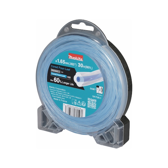 MAKITA FourLeaf cloverleaf-shaped mowing line, 1.65 mm, 30 m, noise-reduced 1917U5-1 - Trimmer line