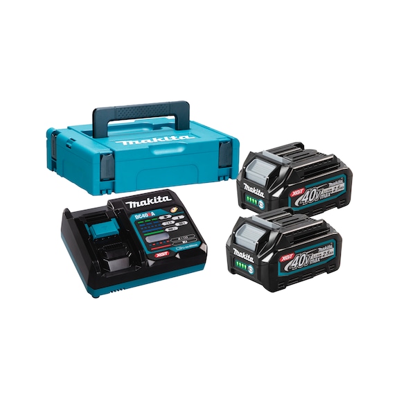 MAKITA Power Source Kit 40V, 2 batteries (2.5 Ah) and DC40RA rapid charger 191J81-6 - Power Source-Kits XGT 40V max.