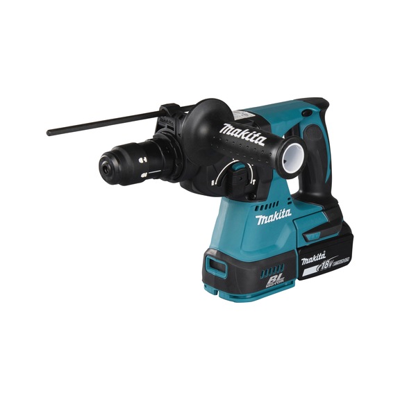 MAKITA Cordless combination hammer for SDS+ 18V 6 Ah 24 mm 2.0 J with 2 BL1860B batteries DHR243JWX2 - Cordless Combination hammer DHR243
