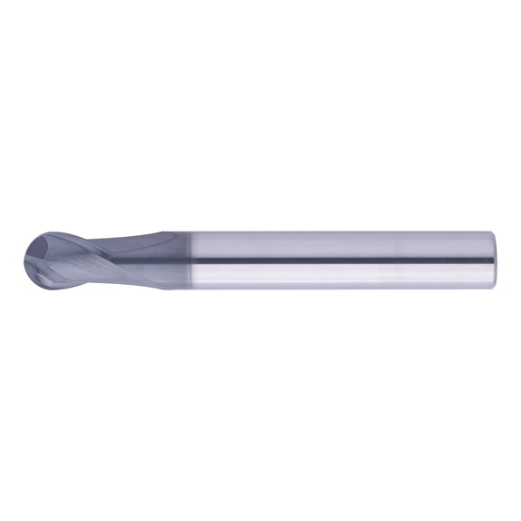 HOFMANN & VRATNY VHM Vollradiusfr&auml;ser Z2 1xD lang beschichtet - BCU1 Rowmaker Z2 1xD long BUI