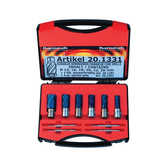 38720.1331 METALLKRAFT, Kernbohrer-Set BLUE-LINE PRO 30 Weldon - Kernbohrer BLUE-LINE PRO