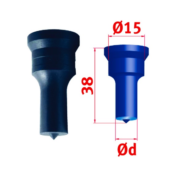 3889315,0 METALLKRAFT, Rundstempel Ø 15,0 mm - Rundstempel Nr. 1