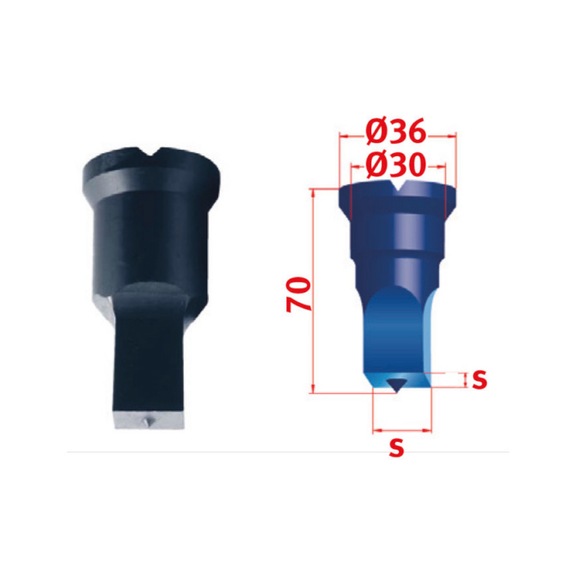 3889521,0 METALLKRAFT, Vierkant-Stempel Nr.3 21 mm - Vierkantstempel Nr. 3