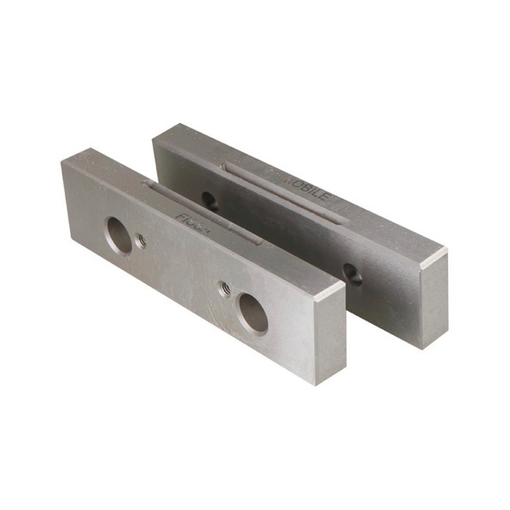 3530256 OPTIMUM, Spannbackenset für Modularschraubstock 150 mm - glatt für MVMP - Spannbacken-Sätze