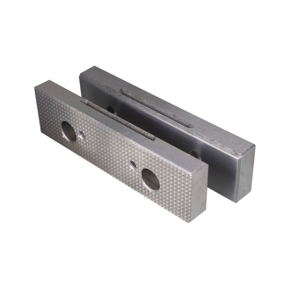 3530232 OPTIMUM, Spannbackenset für Modularschraubstock 175 mm - gerändelt für MVSP - Spannbacken-Sätze