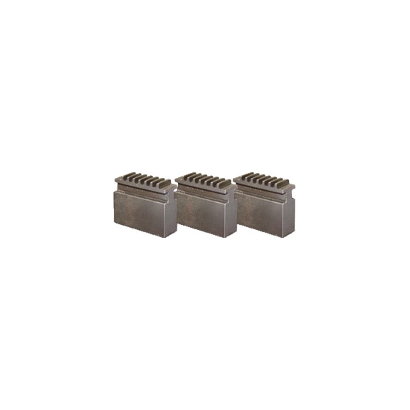 OPTIMUM 3442902 OPTIMUM, Blockbackensatz weich f&uuml;r Dreibackendrehfutter &Oslash; 80 mm DIN 6350 - Blockbackensatz weich