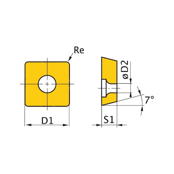 3441763 OPTIMUM, HM-Ersatzwendeplatten ISO SCMT09T304 - HM-Ersatzwendeplatten ISO