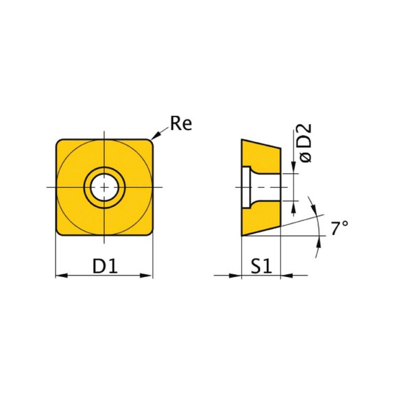 3441280 OPTIMUM, HM-Ersatzwendeplatten ISO SCMT09T304 - HM-Ersatzwendeplatten ISO
