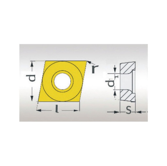 3441164 OPTIMUM, HM-Ersatzwendeplatten ISO CCMT060204 - HM-Ersatzwendeplatten ISO