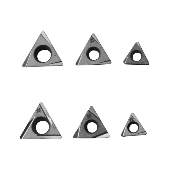 3352138 OPTIMUM, Wendeplattensatz (10 Stck.) Für Stahl (für Bohrstange Nr. 8 und 7) - Wendeplattensätze