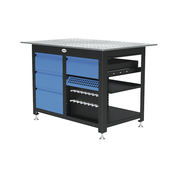 191164005 SCHWEI&szlig;KRAFT, Werkbank Workstation Basispaket inkl. 4 Schubladen - Werkbank