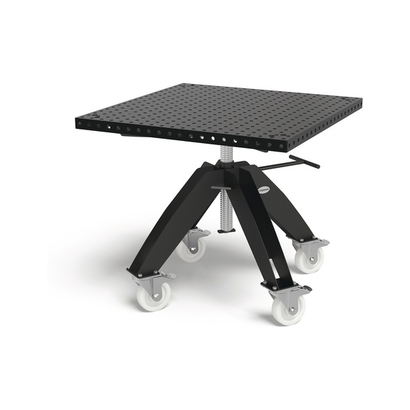 192DM161010P SCHWEIßKRAFT, Drehtisch höhenverstellbar mobil inklusive Basic Tischoberteil 1000x1000x50 - Drehtisch höhenverstellbar