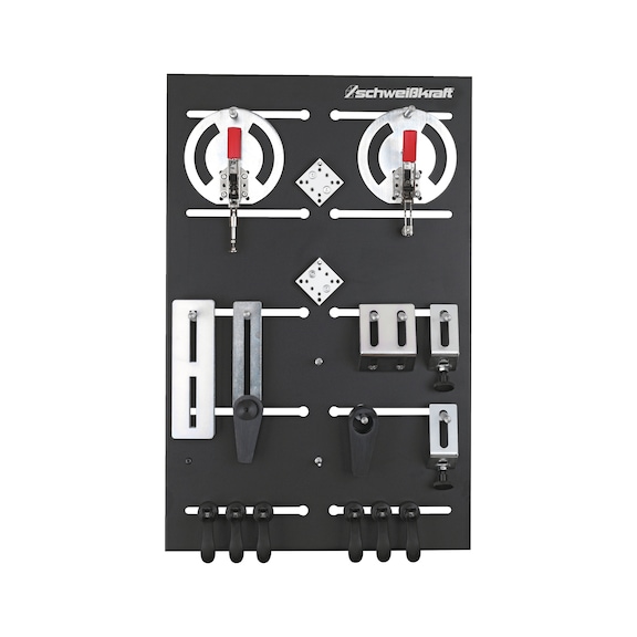 1528100 SCHWEIßKRAFT, Starterset Spannsystem für Montage- und Arbeitstisch mit Nuten 8 - 10 mm - Starterset Spannsystem für Montage- und Arbeitstisch