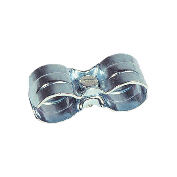 1701023 SCHWEIßKRAFT, Doppelschlauchklemme Stahl 16/16 mm - Doppelschlauchklemme