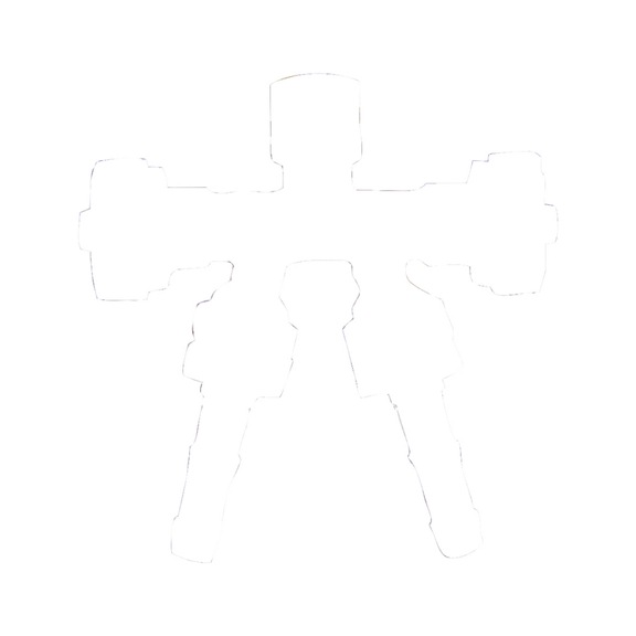 1701040 SCHWEIßKRAFT, Doppelabzweigventil 3/8" links / Acetylen/Propan - Doppelabzweigventil