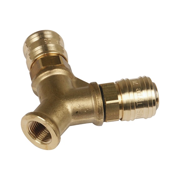 2201085 AIRCRAFT, Verteiler 2 x 3/8" mit Kupplung - Verteiler