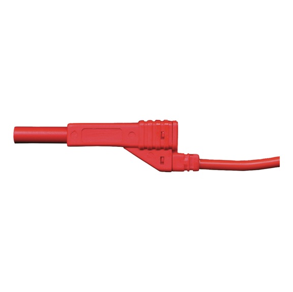 1231150KR SCHWEI&szlig;KRAFT, Messkabel inklusive Stecker rot, &Oslash; 4 mm, L&auml;nge 2 m - Abgreifklemmen und Messkabel