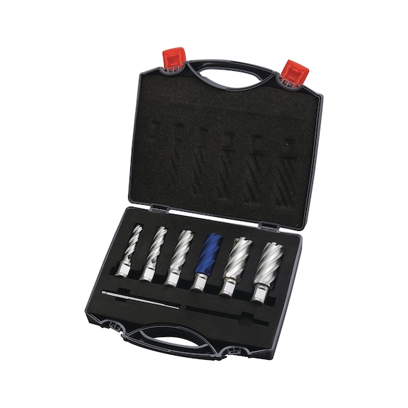 3072010 OPTIMUM, Kernbohrerset HSS-TiAlN 30 - Kernbohrerset HSS-TiAlN