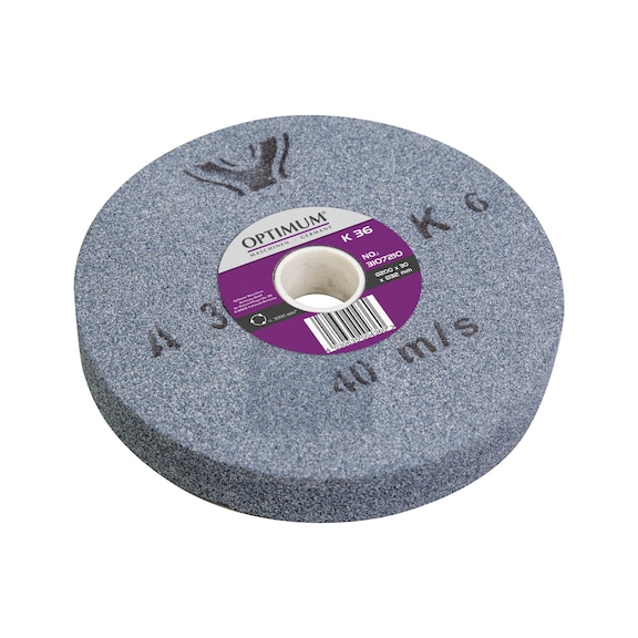 3107185 OPTIMUM, Normalkorund-Schleifscheibe Ø 175 x 25 Ø 32 mm, K80 - Normalkorund-Schleifscheibe K80