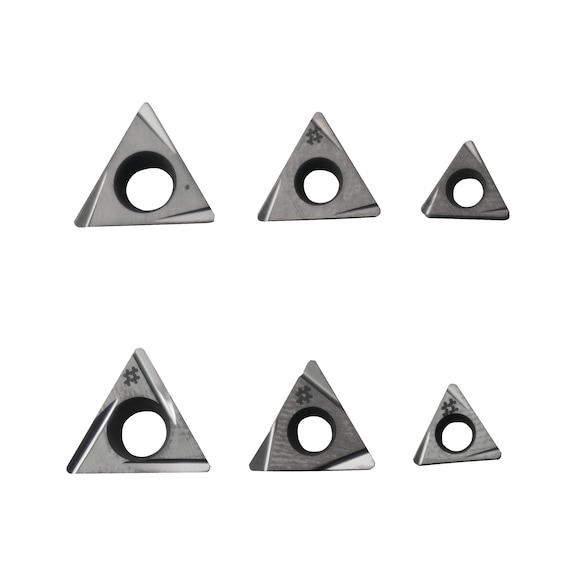 3352136 OPTIMUM, Wendeplattensatz (10 Stck.) Für Stahl (für Bohrstange Nr. 4, 3, 2 und 1) - Wendeplattensätze