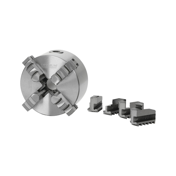 3442872 OPTIMUM, OPTIMUM Vierbacken-Drehfutter, einzeln spannend Ø 100 mm - Vierbacken-Drehfutter