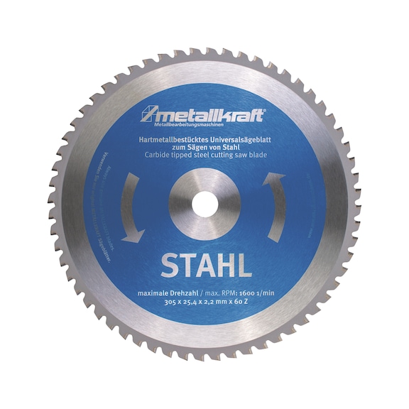 3853051 METALLKRAFT, Sägeblatt für Stahl Ø 305 x 2,4 x 25,4 mm - Sägeblatt für Stahl