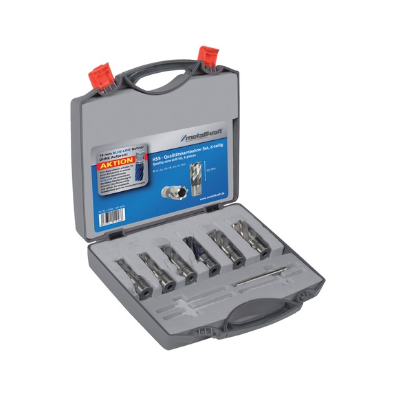 3873008 METALLKRAFT, Kernbohrerset HSS-Durablue 25 - Kernbohrersets