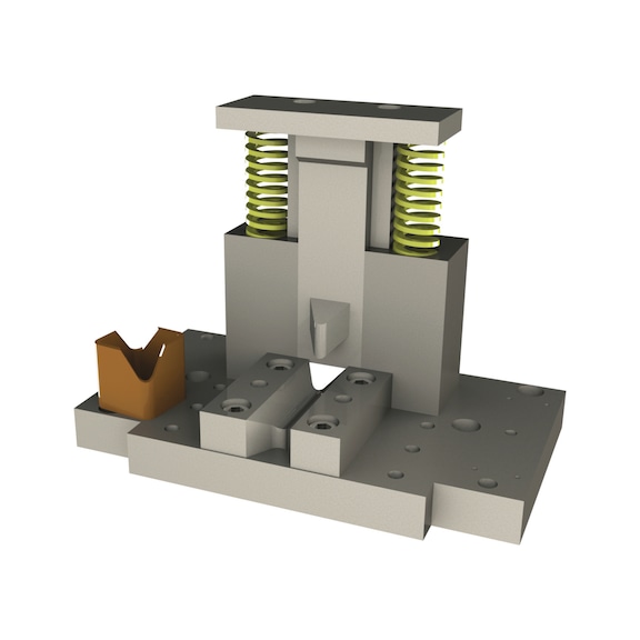 3889101 METALLKRAFT, Keilf&ouml;rmiges Stanzwerkzeug f&uuml;r Ecken - Stanzwerkzeuge