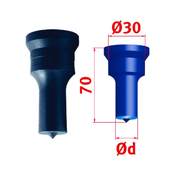 3889320,5 METALLKRAFT, Rundstempel Ø 20,5 mm - Rundstempel Nr. 2