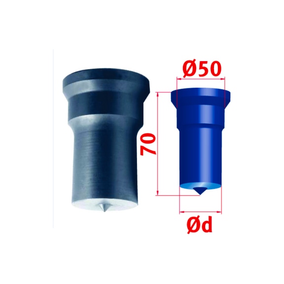 3889349,0 METALLKRAFT, Rundstempel Nr.4 Ø 49 mm - Rundstempel Nr. 4