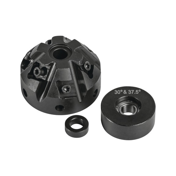 METALLKRAFT 3991113 METALLKRAFT, Fr&auml;skopf und F&uuml;hrungsrolle 37,5&deg; - Fr&auml;skopf und F&uuml;hrungsrolle
