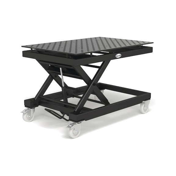 192HS804014XD7 SCHWEIßKRAFT, Hubtisch mobil, inklusive Lochplatte 1500x1000x15 - Hubtisch