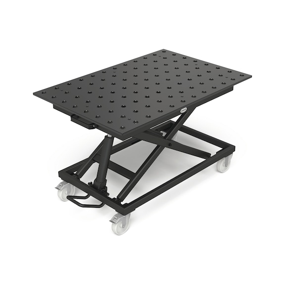 192HT804004X7 SCHWEI&szlig;KRAFT, Hubtisch mobil, inklusive Lochplatte 1200x800x15 - Hubtisch