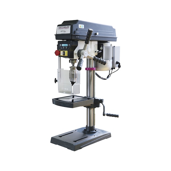 3003010SET OPTIMUM, Tischbohrmaschine D 17Pro Aktions Set - Tischbohrmaschine mit Keilriemenantrieb OPTIdrill D