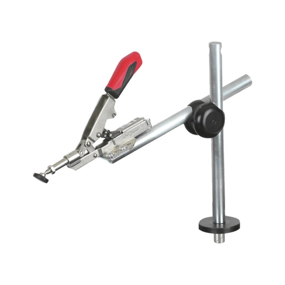 6112015 UNICRAFT, Waagrechtspanner auf Stativ mit Klemmbolzen für Lochrasterplatte Ø 20 mm - Waagrechtspanner auf Stativ mit Klemmbolzen