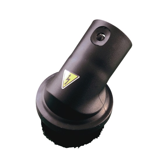 7013386 CLEANKRAFT, Rundd&uuml;se mit B&uuml;rste, antistatisch &Oslash; 32 mm - Rundd&uuml;se mit B&uuml;rste