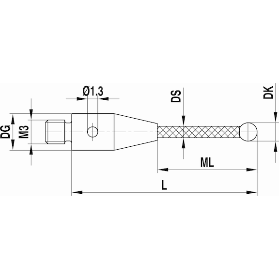 A-5004-0802 RENISHAW, Tastereinsatz - Tasteins&auml;tze, Anschlussgewinde M3