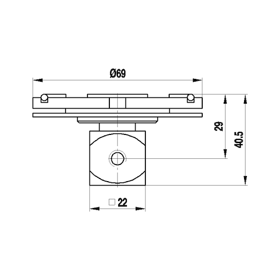 A-5555-0256 RENISHAW, Aufnahmeteller Prismo Vast messend/Doppelpack - Tasteraufnahme / Tastermodule