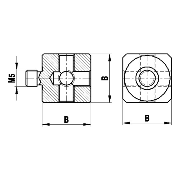 A-5555-1478 RENISHAW, W&uuml;rfel Titan B15 - Anschlussgewinde M5