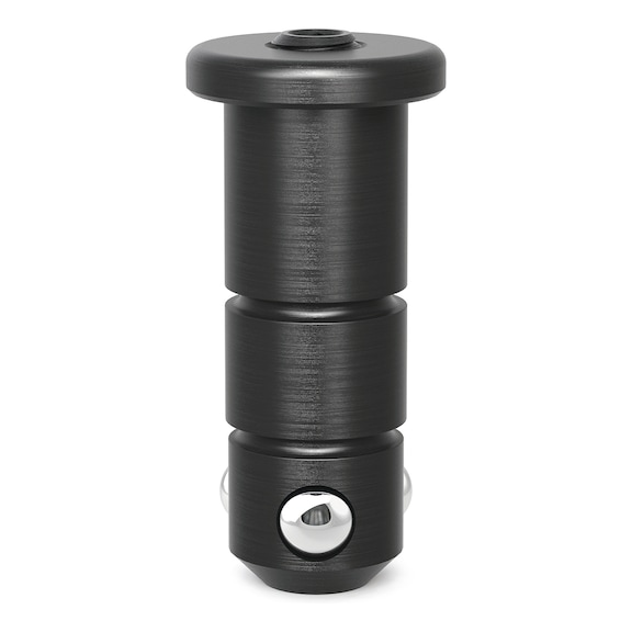 194160523 SCHWEIßKRAFT, Kugelspannbolzen flach lang - brüniert - Kugelspannbolzen