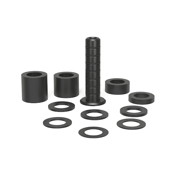 193280821 SCHWEIßKRAFT, Auflagesatz 11-teilig - brüniert - Auflagesatz