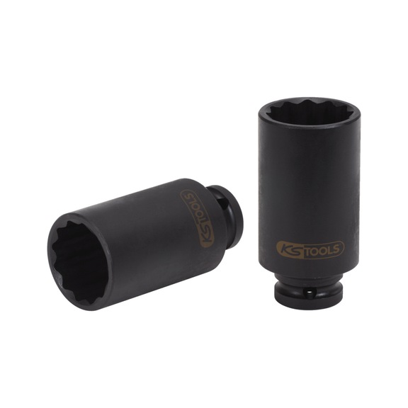 KS TOOLS 1/2 inch special 12-point universal joint socket, 33 mm on hanger - 1/2 inch special 12-point drive shaft socket